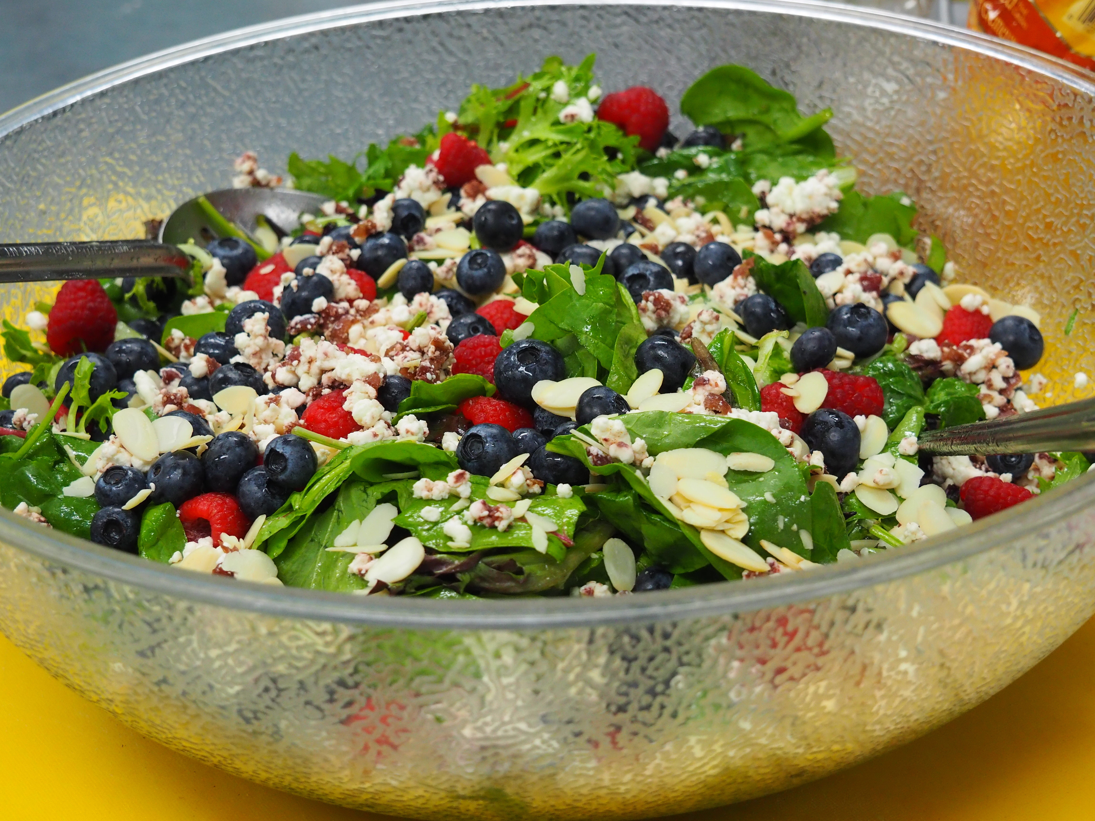 The Tomato Ladies Blueberry Arugula Salad with Honey Lemon Dressing